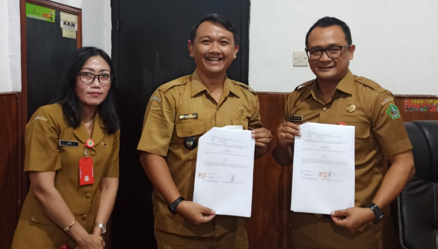 Perbekel Kukuh Kerambitan Tandatangani Perjanjian Kerjasama, Siap Gelar Pelatihan Kerja untuk Masyarakat